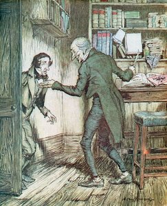 Scrooge and Bob Cratchit, from Dickens